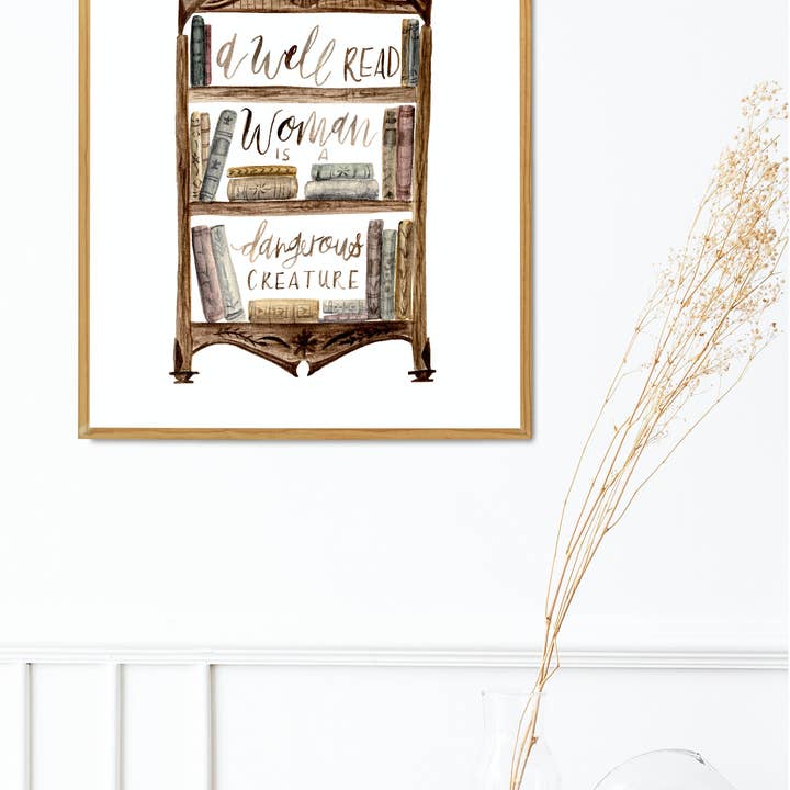 Fox and Wild - Wholesale Art Print - A Well Read Woman is a Dangerous Creature // 8 x 10 Print3