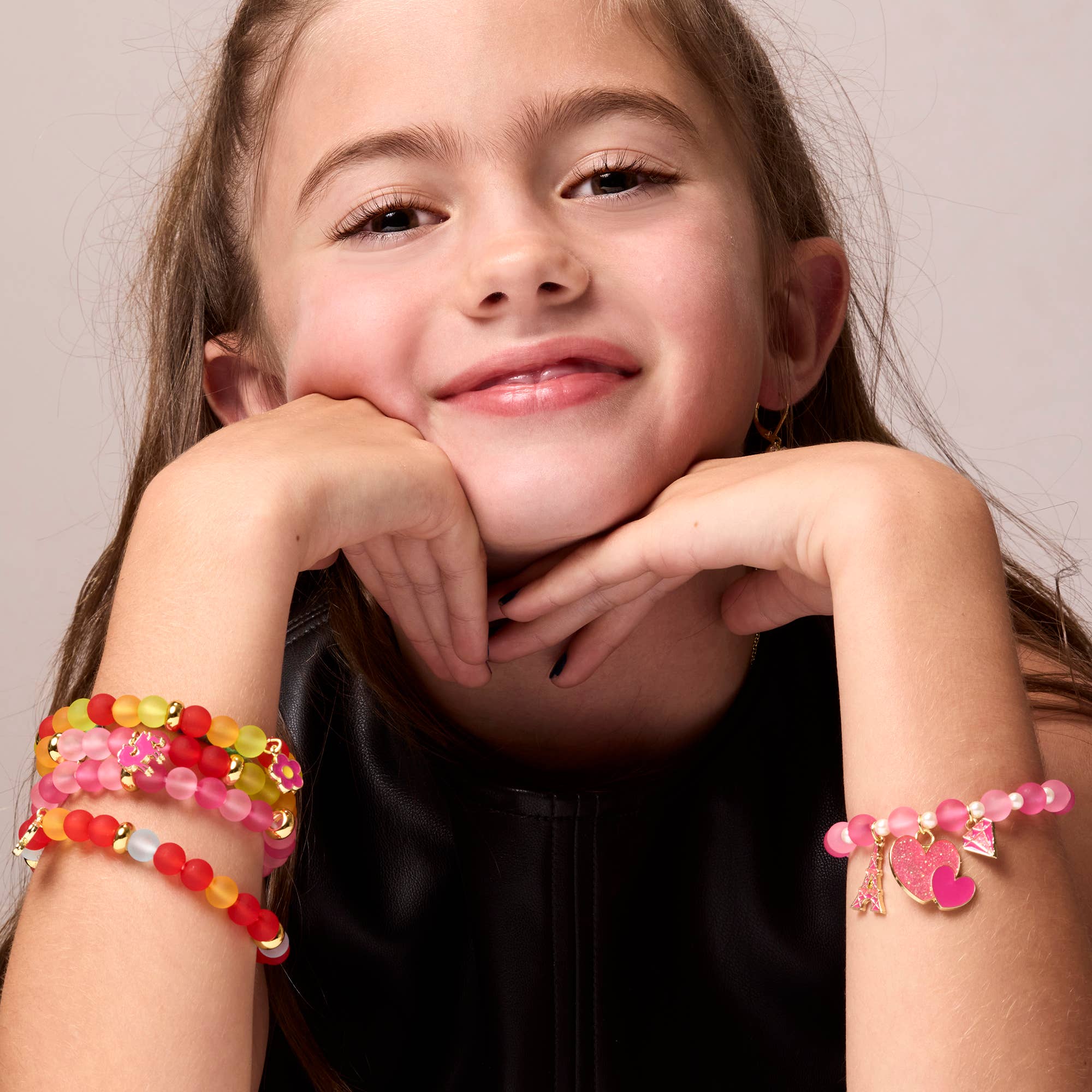 Girl Nation - Vente Bracelet de perles – enfant - Bracelet Chaussure de Ballet Rose Color Me Happy6