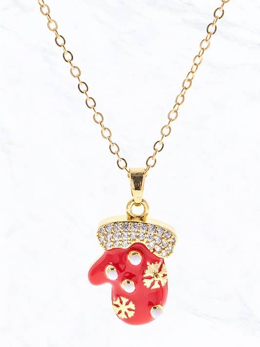 Collana Christmas Mitten per la vendita all'ingrosso da parte di Suzie Q USA