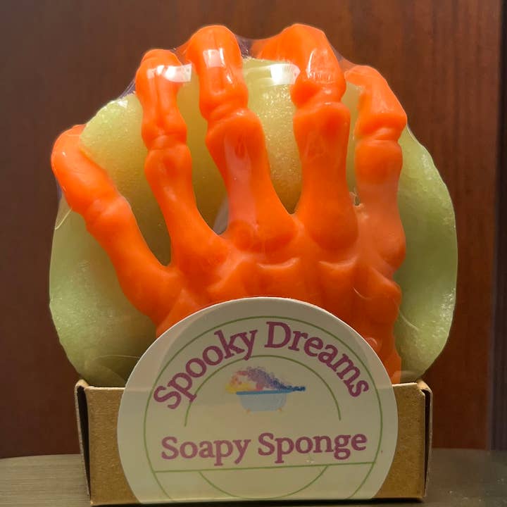 Ideal Soaps - Wholesale Bath Pouf/Sponge - Soapy Sponge Spooky Dreams4
