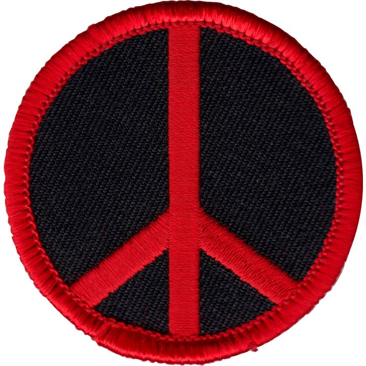Square Deal Recordings & Supplies - Wholesale Patch - Patch - Peace Sign - 2 Inch - Six Color Options1