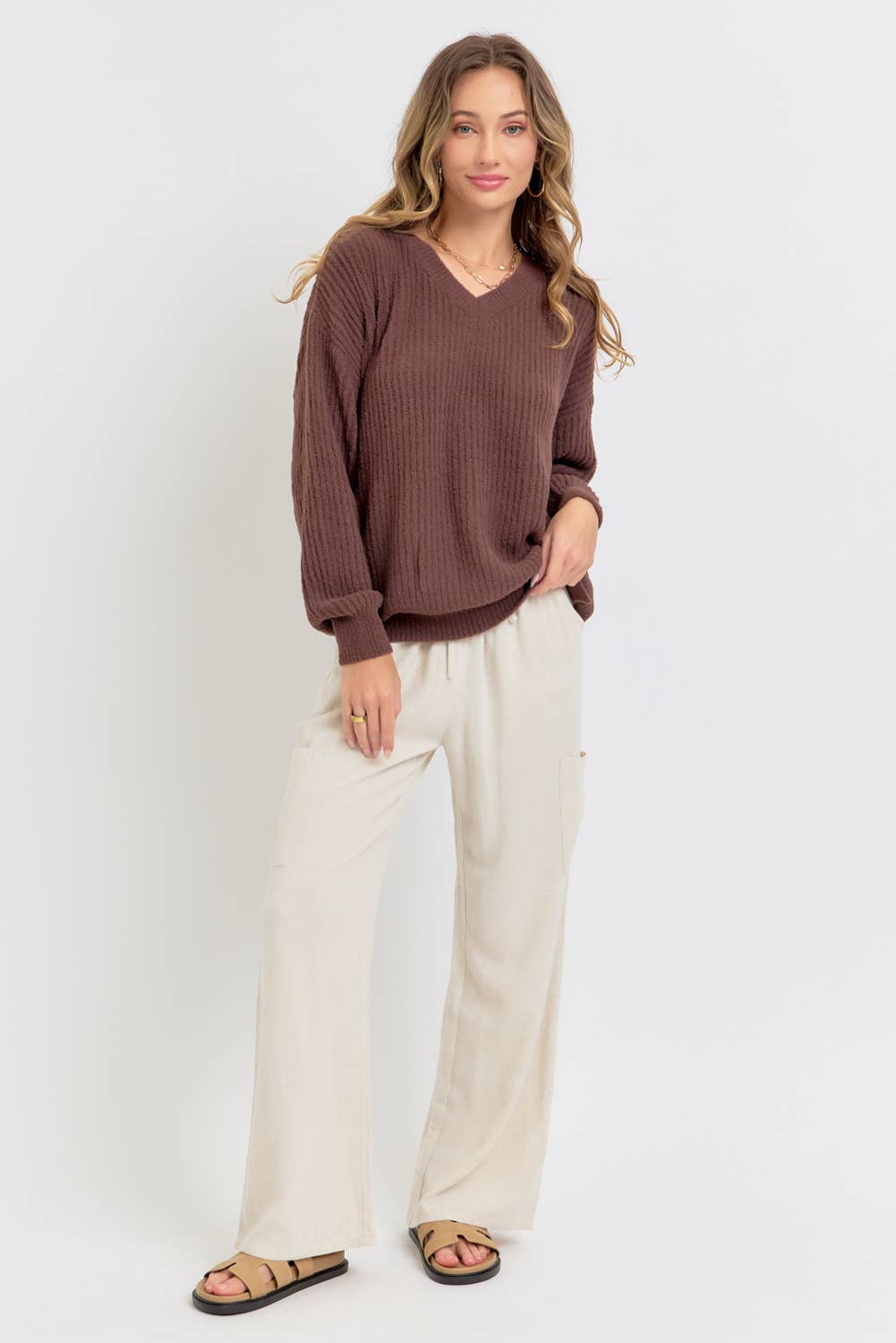 Sweet Lovely by Jen - Wholesale Knit Sweater - Women's -  EVERYDAY CASUAL  SWEATER45