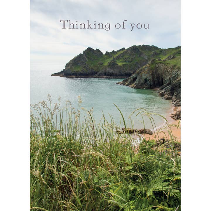 Thinking of You Card - Coastal Scene for wholesale by Leonard Smith