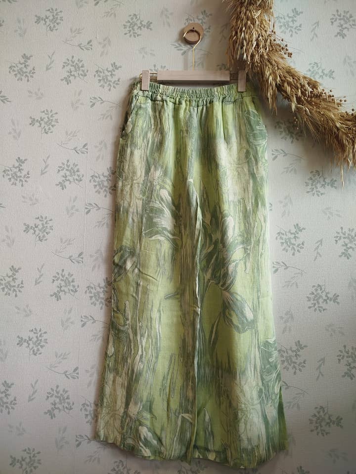 Linos y Textiles - Wholesale Pants - Women's - REF:6318 100% linen trousers1