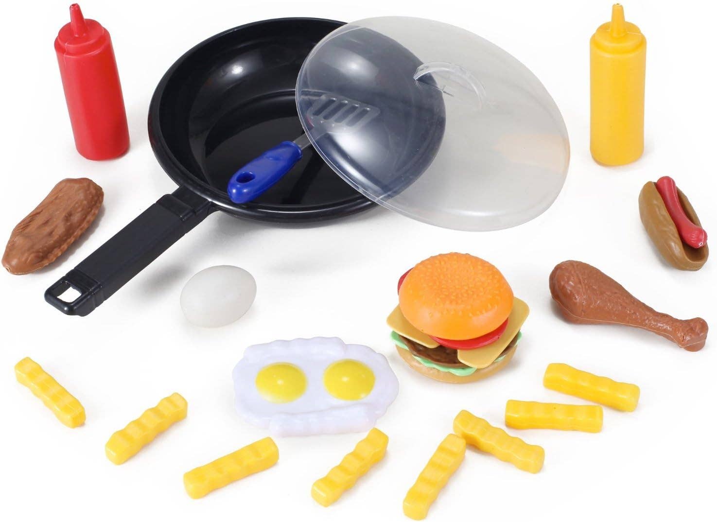 AZ Trading & Import (Toys, RC Toys & More) - Wholesale Toy Set - Kids - Fast Food Cooking Pan 25 Piece Kitchen Play Food Set5