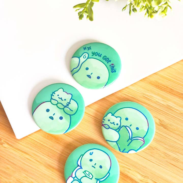 Shiku Designs - Wholesale Magnet - Smiski Button Magnet Set1