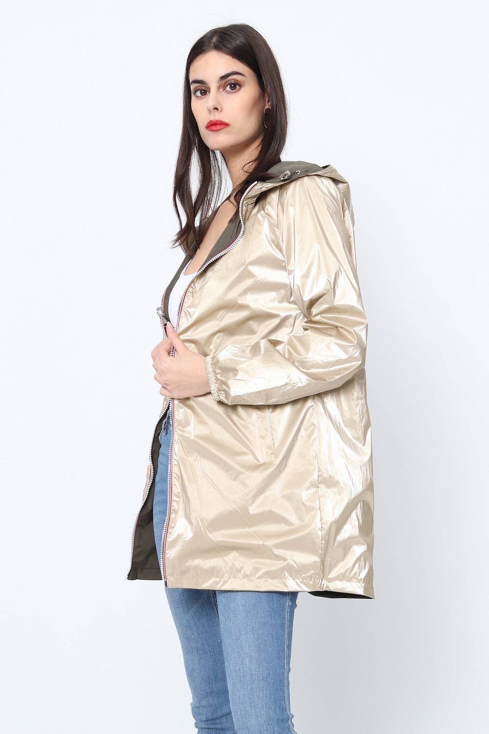 SOFTY - Wholesale Windbreaker - Women's - Reversible waterproof windbreaker - S38112