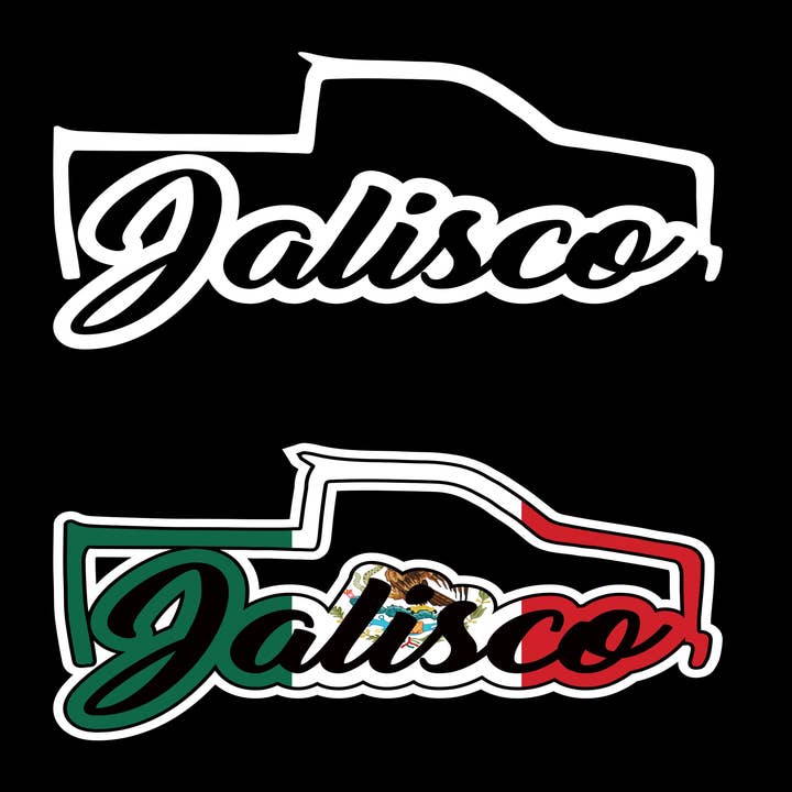 Jalisco Decal Trokita Decal Bilvindue JAL Vinyl klistermærke Mexico Lastbiltransport Mexicansk for engroshandel hos X Graphics Signs & Printing