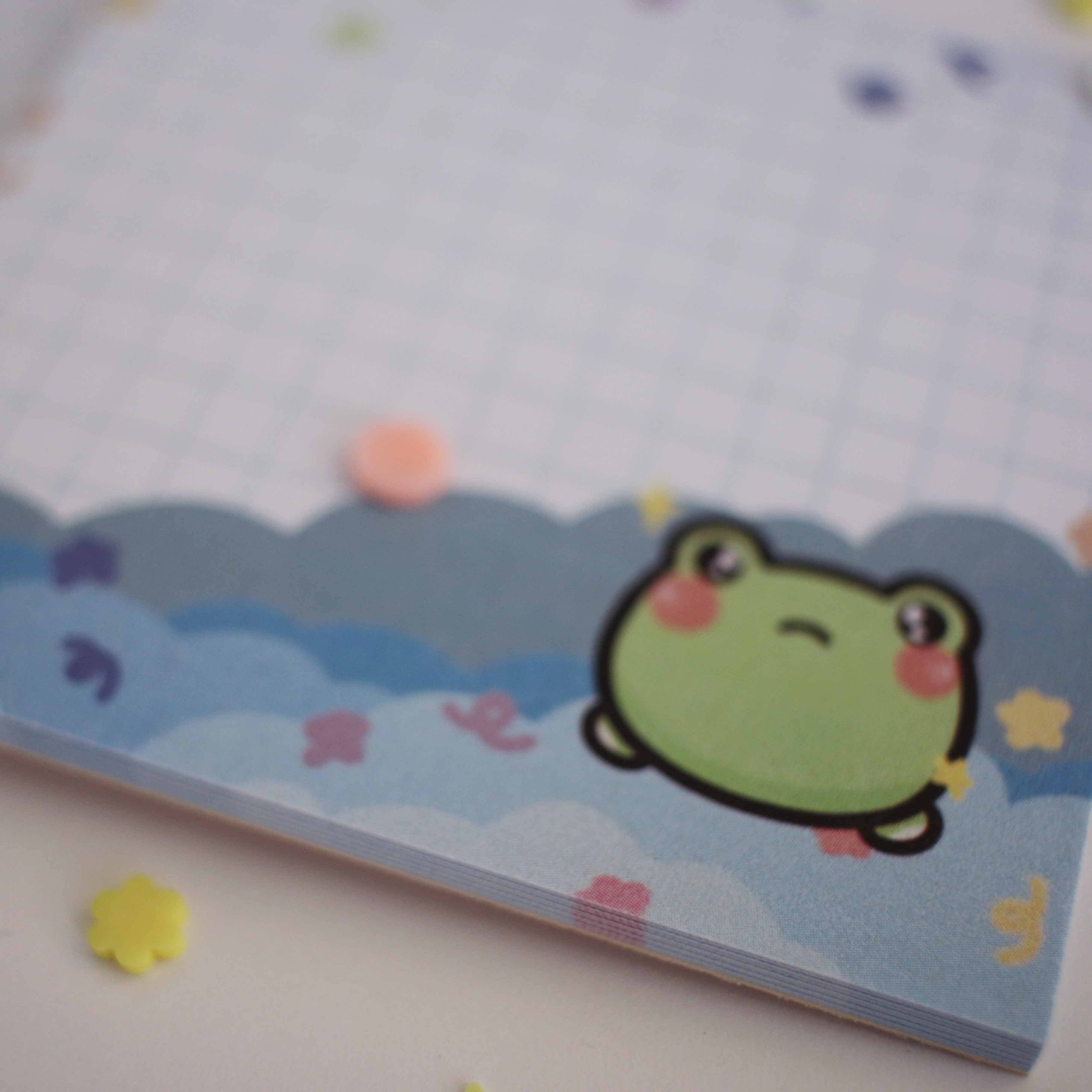 Paperkumaco - Wholesale Notepad - Lili Rainbow Clouds Memo Pad1