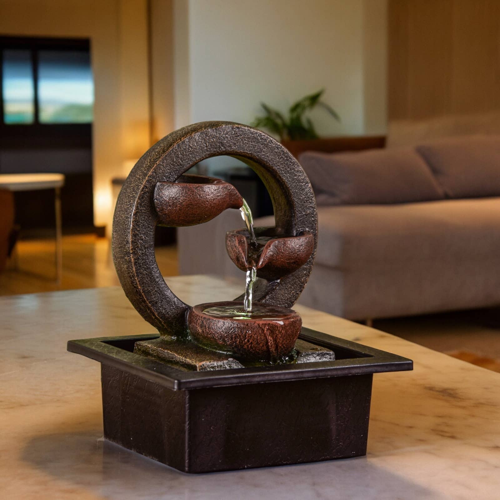 Zen'Arôme - Wholesale Decorative Tabletop Object - Zen Terai Waterfall Fountain - Gift Idea7