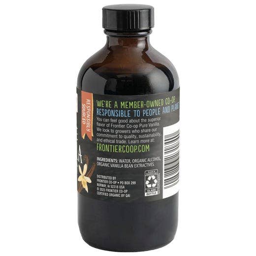 Frontier Co-op - Wholesale Vanilla/Fruit Extract - Frontier Co-op Organic Vanilla Extract, 8 fl oz1