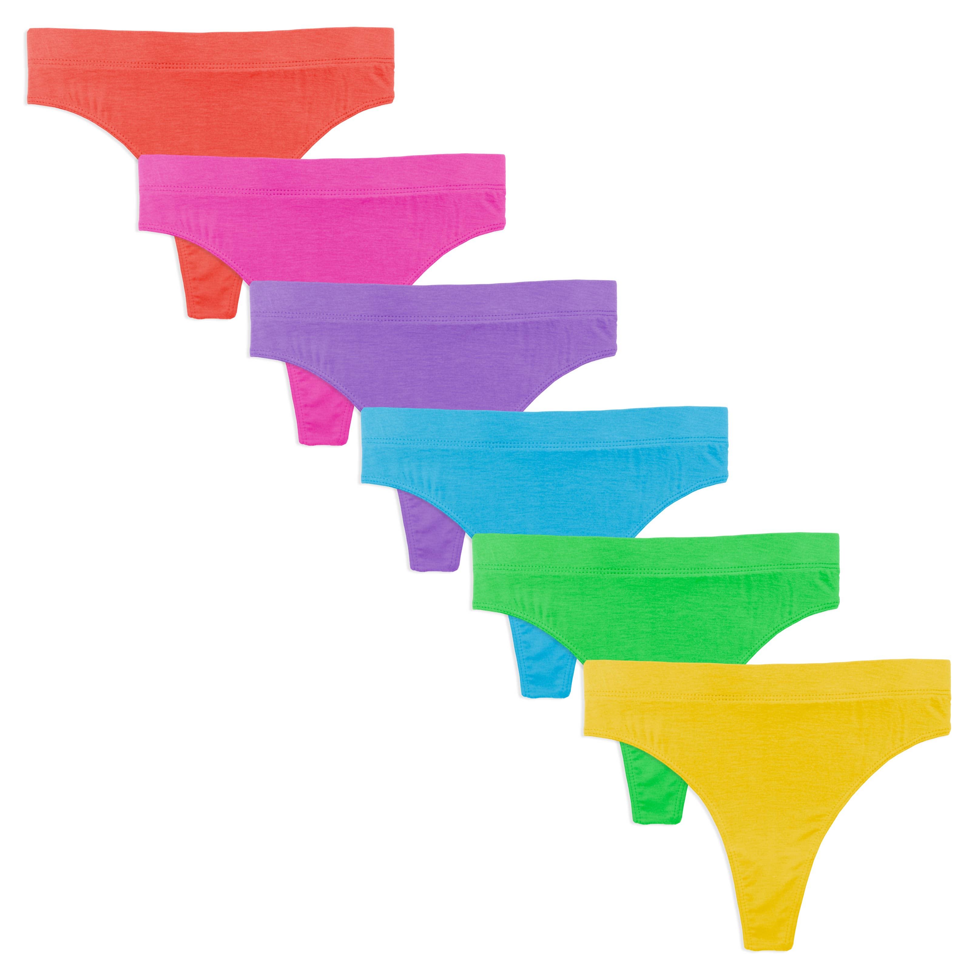 I-Wear Brands - Wholesale Underwear - Women's - 6 Pack Women's Smooth Active Sport Thong Pantie Underwear2