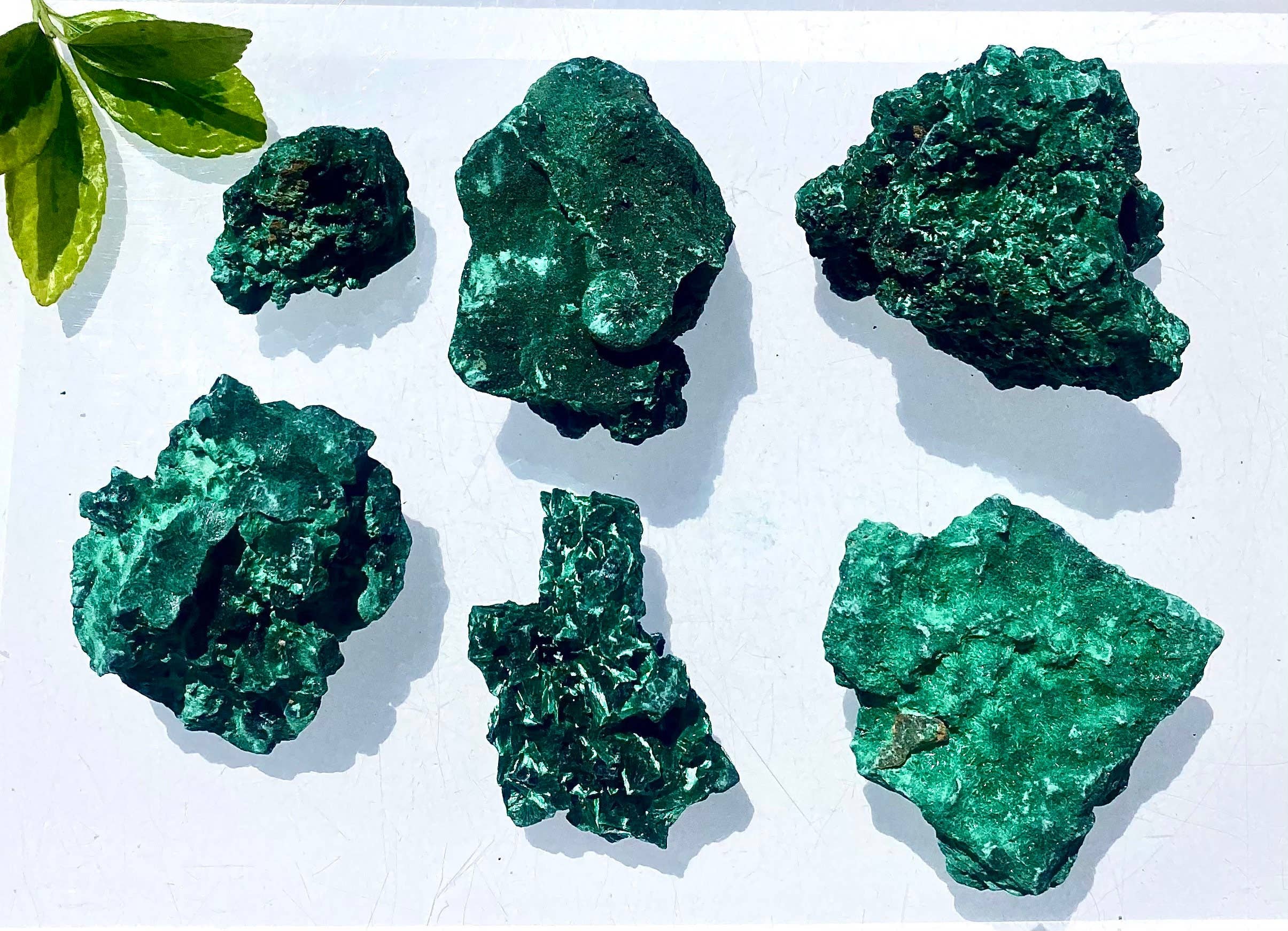 KayleeNYC - Wholesale Spiritual Stone/Crystal - Wholesale Lot 2 Lbs Natural Velvet Fibrous Malachite Raw Cry1