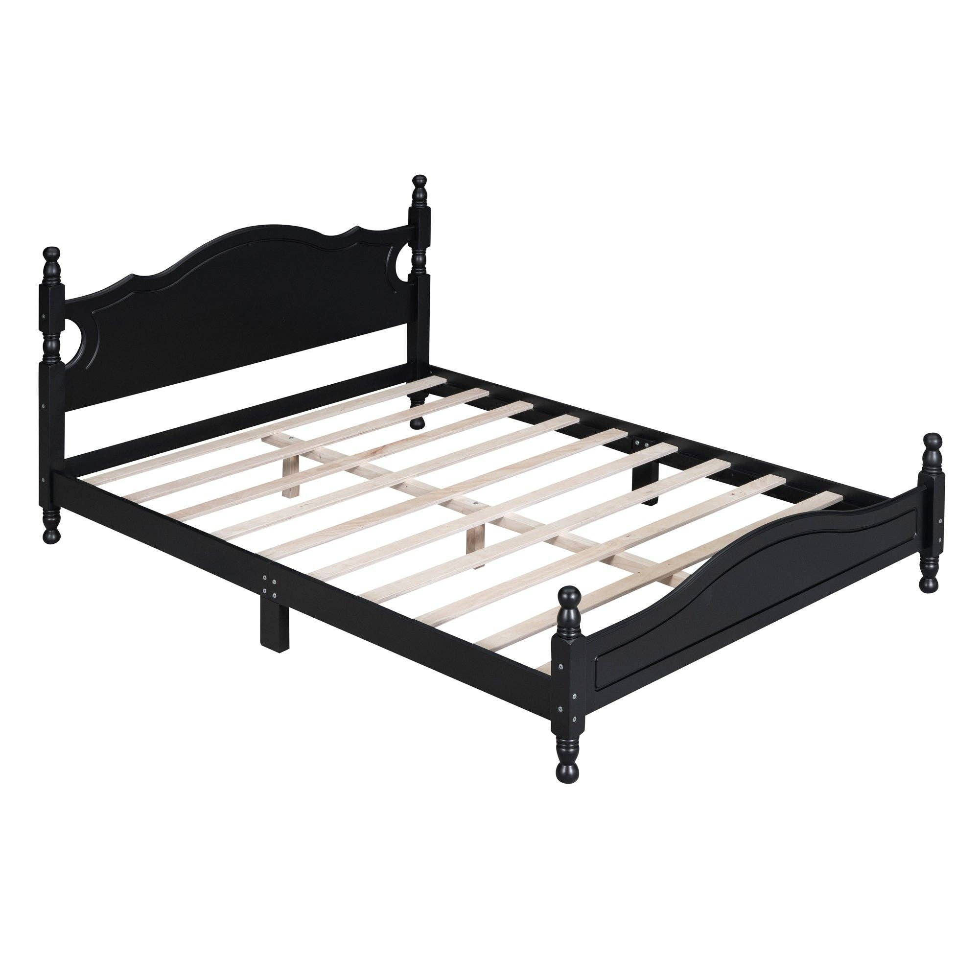 39F Inc. - Wholesale Bed - Queen/Full Size Wood Platform Bed Modern Renaissance style7