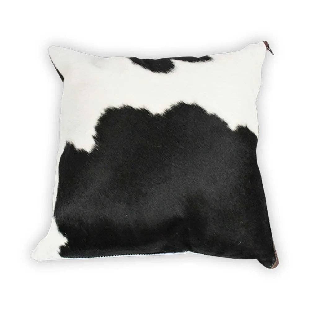 Rodeo - Wholesale Throw Pillow Cover - Black and White Traditional Cowhide Large Pillow Case2