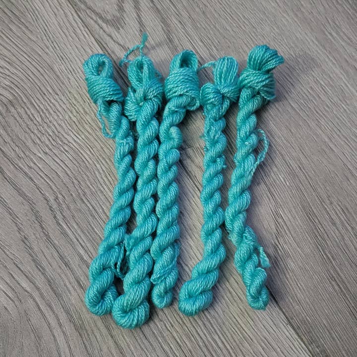 BFL Super Silky Embroidery Thread Aqua for wholesale by Cornbread and Honey