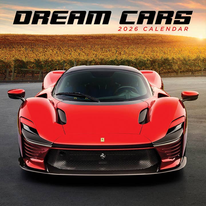 2026 Dream Cars Wall Calendar for wholesale by TF Publishing - Paper Goods