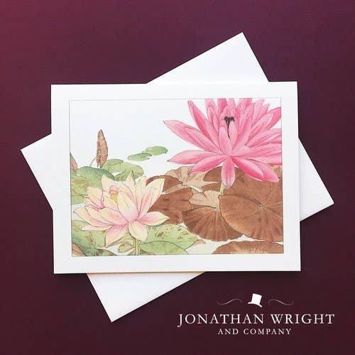 Woodblock Lot de 8 nénuphar pour la vente par Jonathan Wright and Company