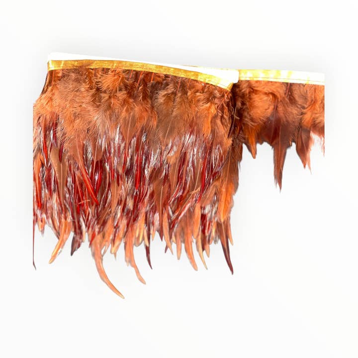 Ostrich Feather Trim - Orange for wholesale by City Fabrics