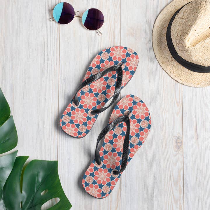 Flip-Flops - Arabesque Mashup in Pink for wholesale by The Shamal