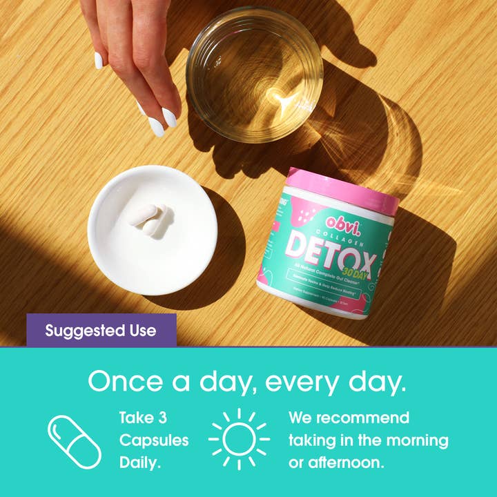 Obvi - Wholesale Oral Supplement/Vitamin - Obvi 30-Day Collagenic Detox -  Gut Health & Digestion5