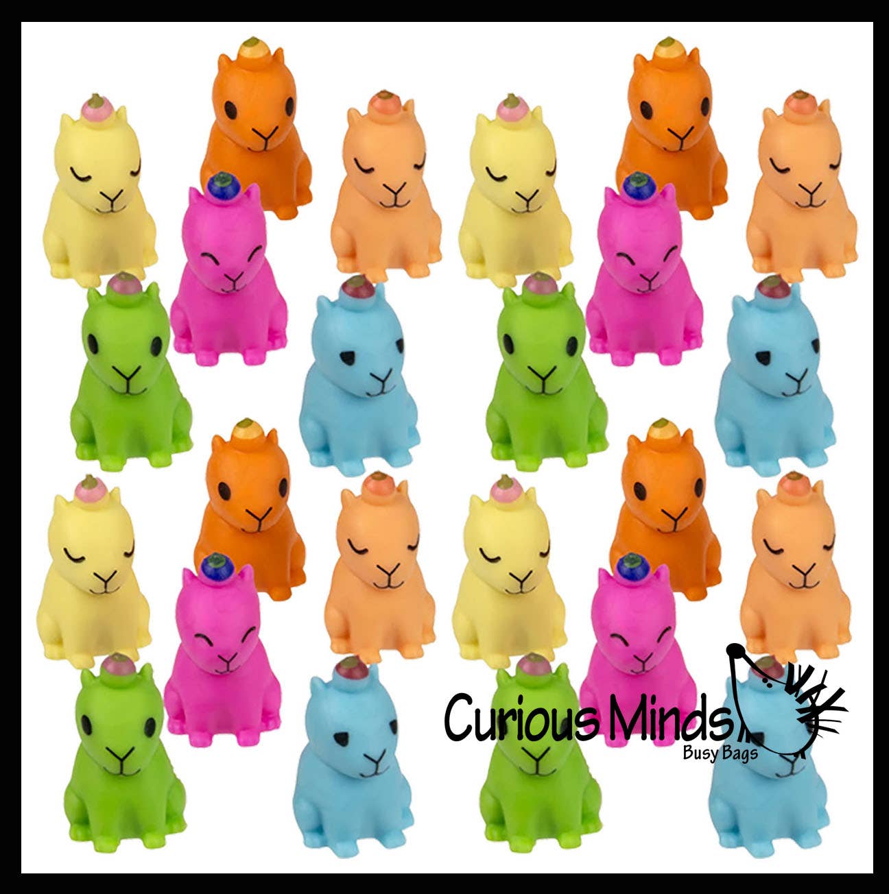 Curious Minds Toys - Wholesale Figurine Toy - Kids - 1 Colorful Tiny Capybara Figurines - Mini Toys - Small Novel5