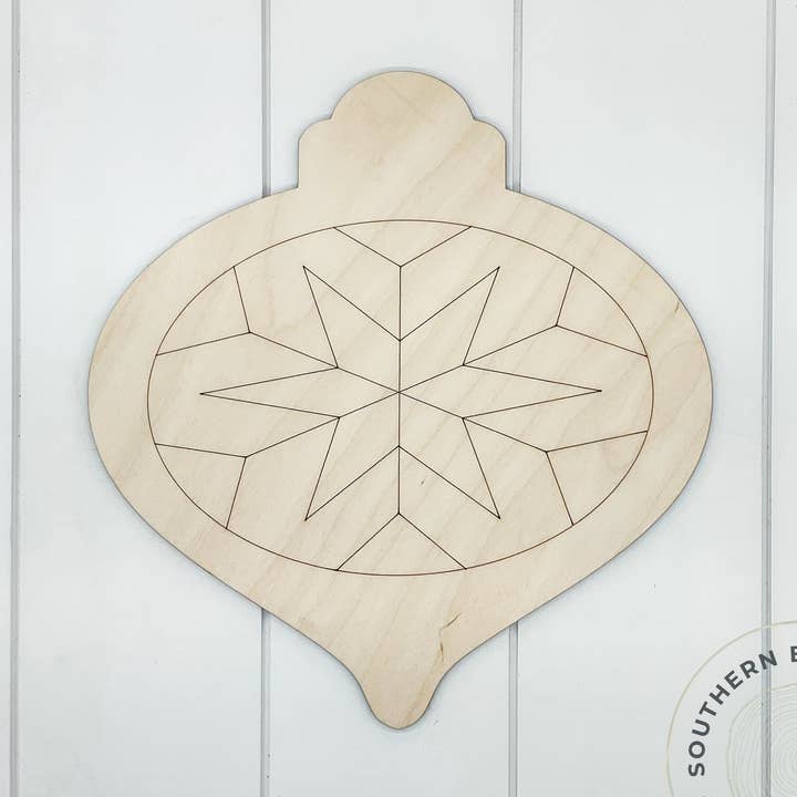 Barn Quilt Blank (Ornament) for wholesale by Southern Birch Company