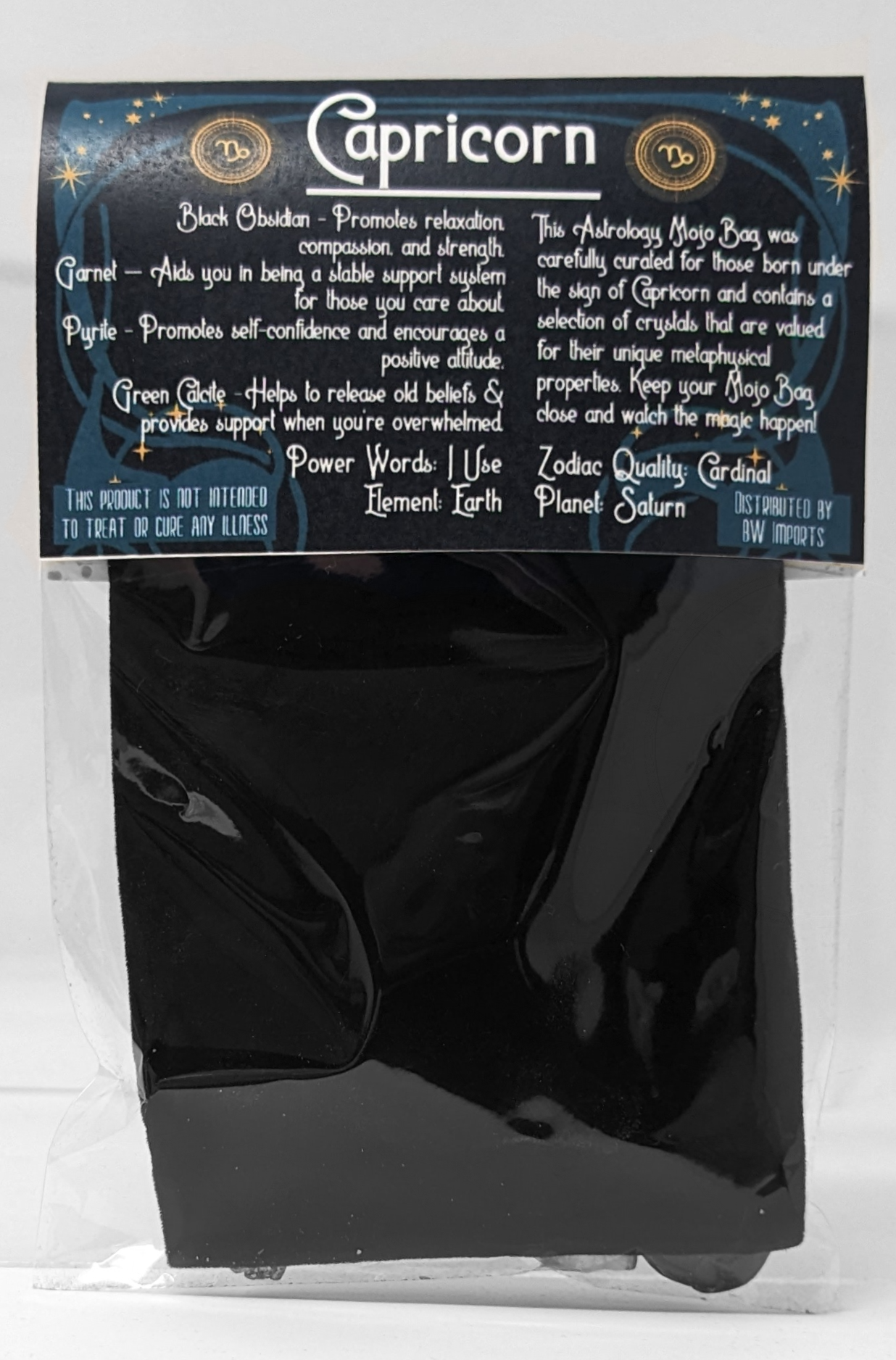 BW Imports - Wholesale Spiritual Stone/Crystal - Astrology Mojo Bag - Capricorn1
