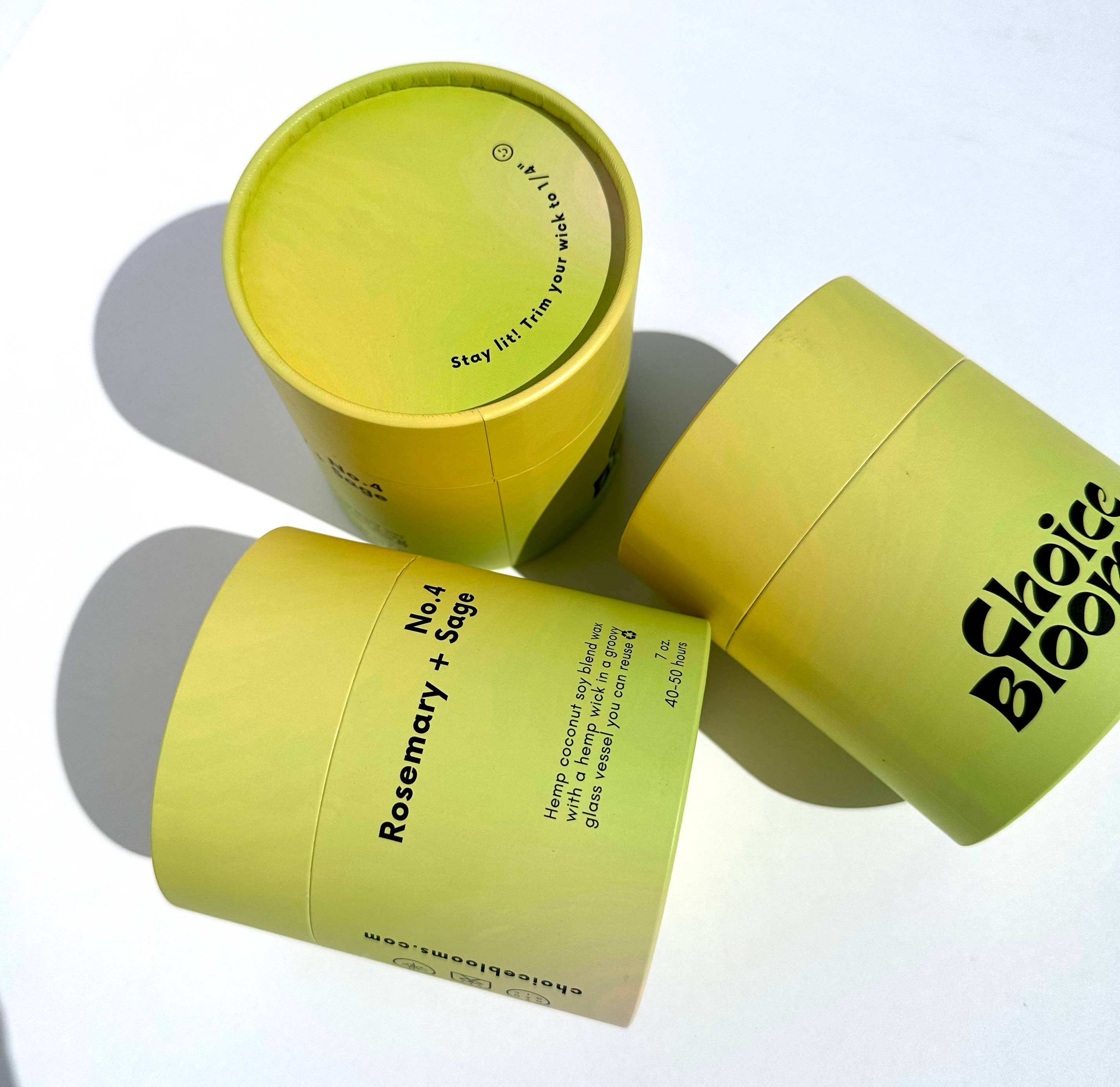 Choice Blooms - Wholesale Jar/Filled Candle - 7.2oz. No. 4 Rosemary + Sage Candle3