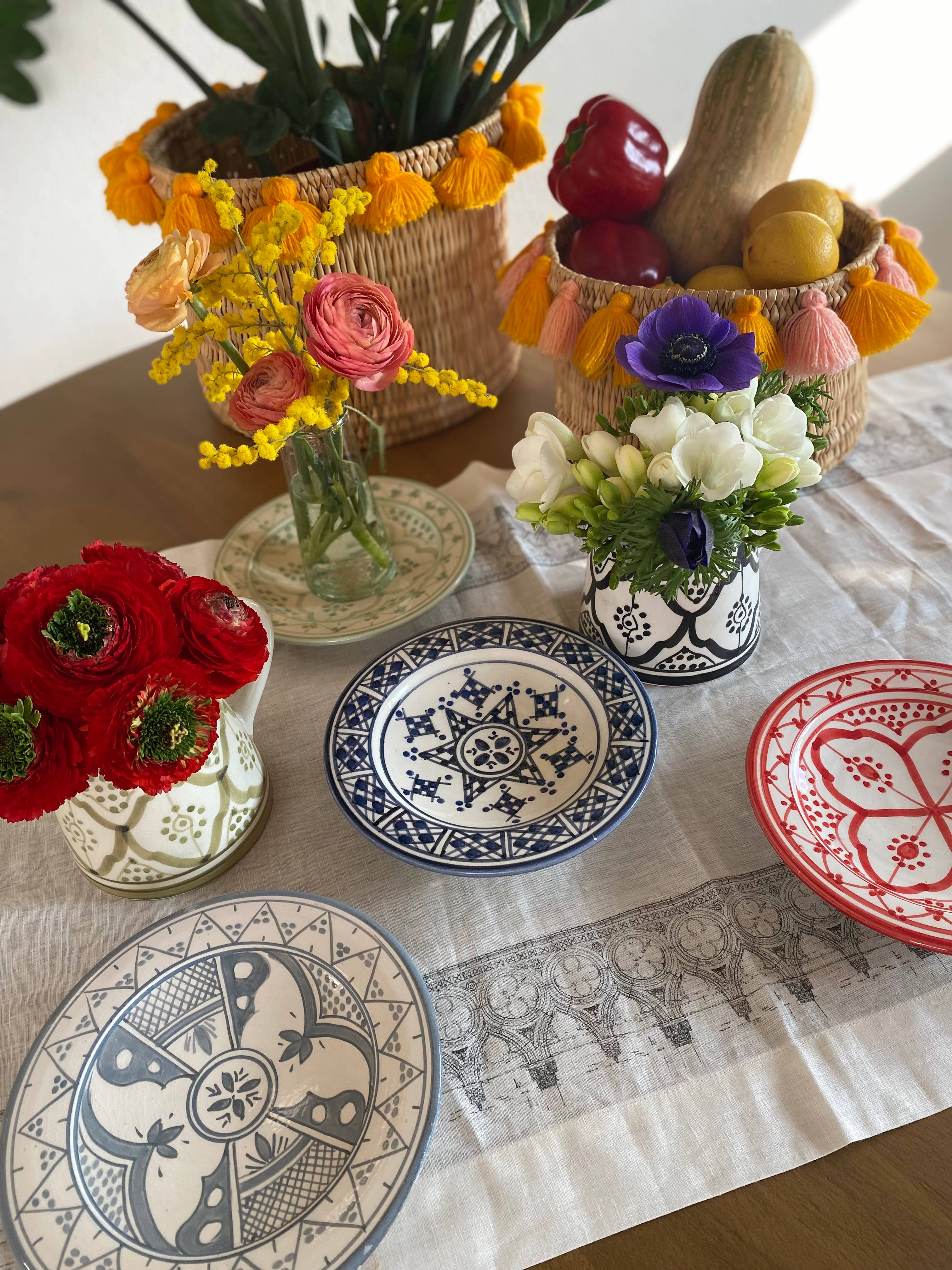 atelierBOEMIA - Wholesale Appetizer Serveware - Safi  Ceramic  Appetizer  Plates -  Set  of  4  Patterns14