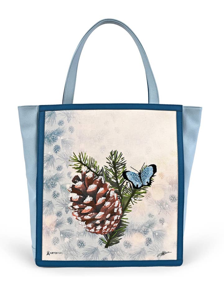 Luxury Winter Art Maxi Tote for wholesale by The Folklore