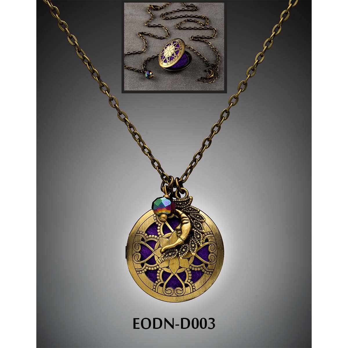 AAOTE - Wholesale Aromatherapy Necklace - Valentine Gift Aromatherapy Diffuser Locket on long chain7