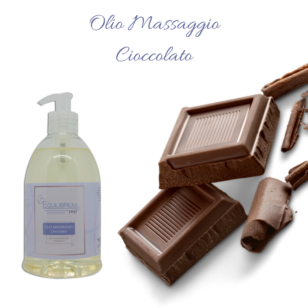Equilibrium Cosmesi Naturale - Wholesale Body Cream/Lotion - EQUILIBRIUM - PRO LINE Chocolate Massage Oil 500 ml1