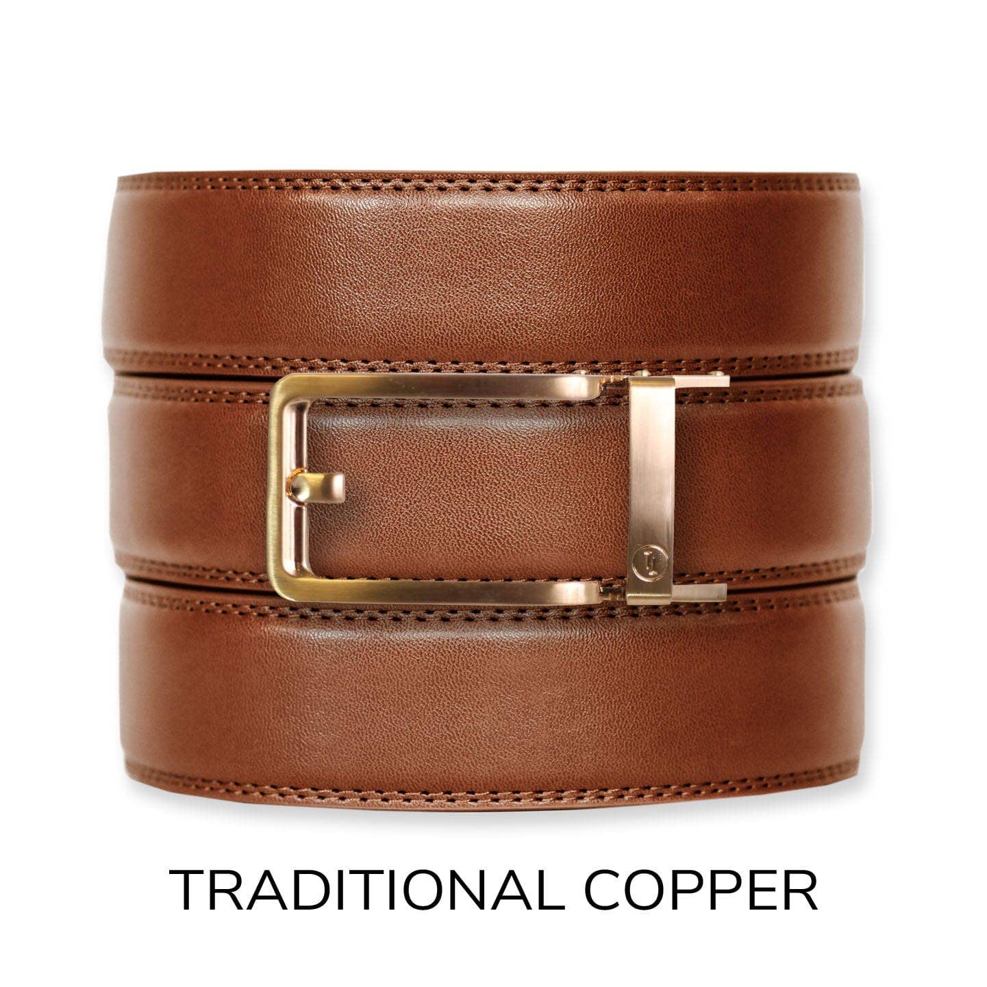Tough Apparel - Wholesale Belt - Men's - Cognac Leather Ratchet Belt & Buckle Set6