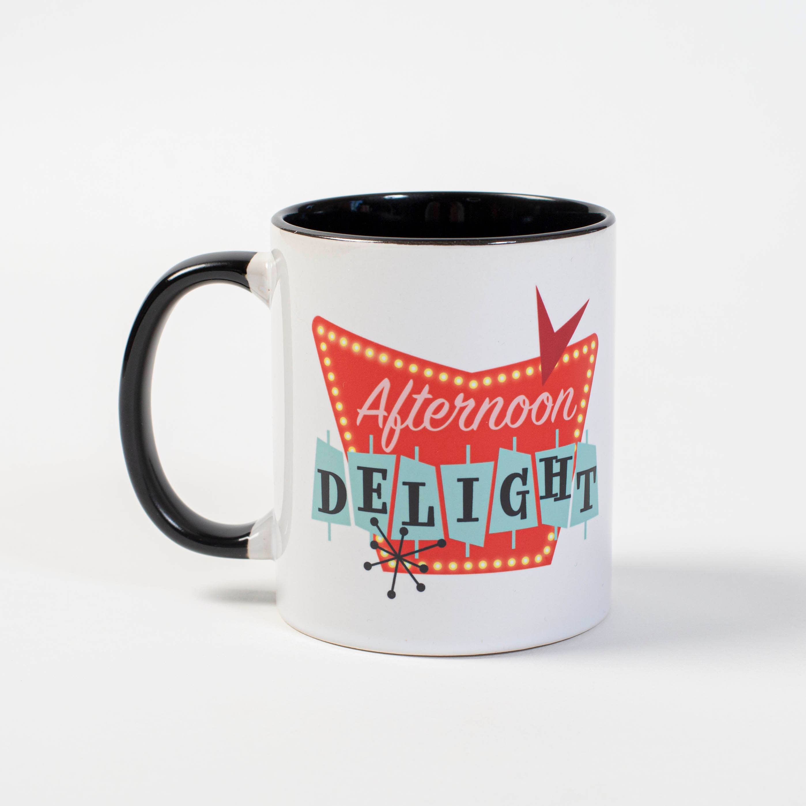 Mod Lounge Paper Company - Wholesale Coffee Mug - Afternoon Delight Retro Sign Mid Century Coffee Mug0