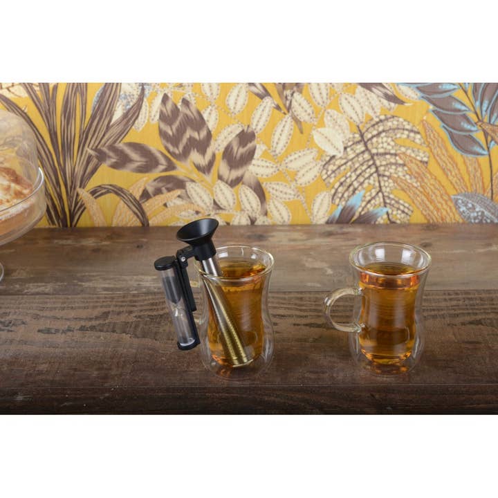 AULICA - Wholesale Coffee/Tea Cup - Double-walled tea cups with handle - set of 23