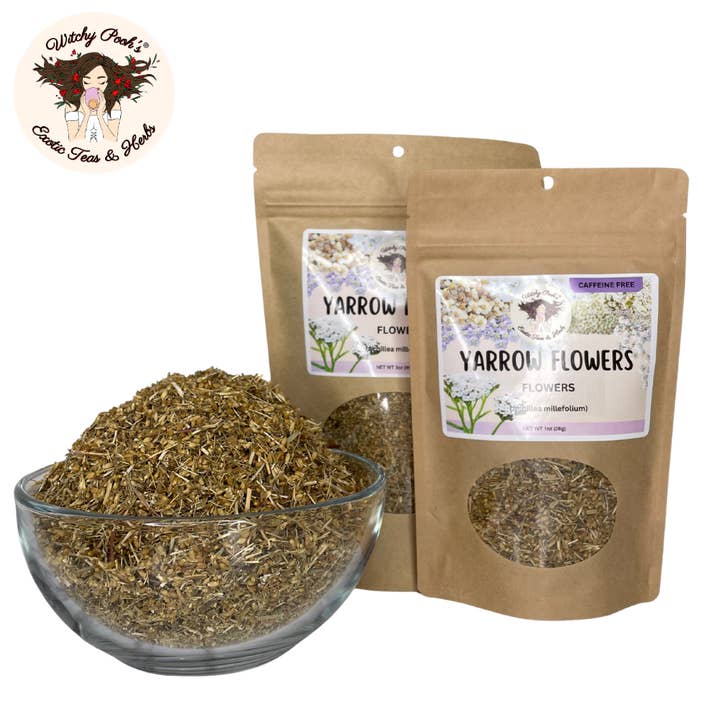 Witchy Pooh's Exotic Teas & Herbs – wholesale Loose tea – Witchy Pooh's Yarrow Tea - Whole Flowers, Caffeine Free3