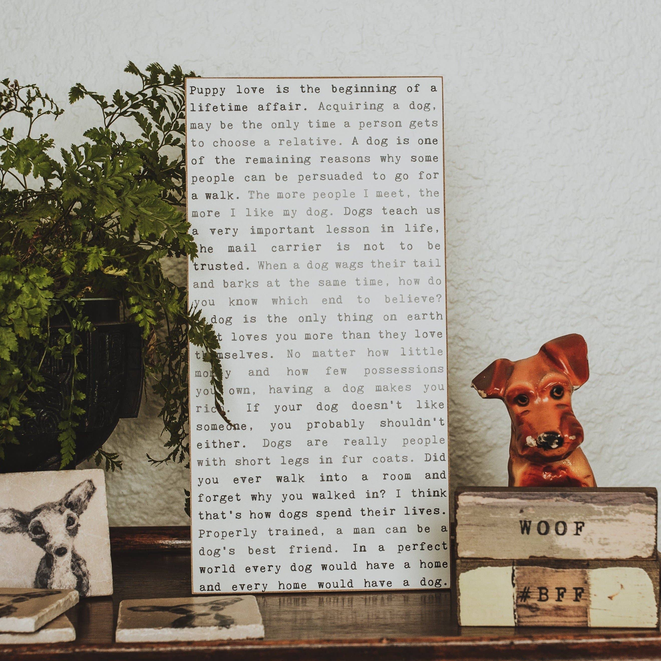 Cedar Mountain Studios - Wholesale Sign - Dog - Typewriter Sign4