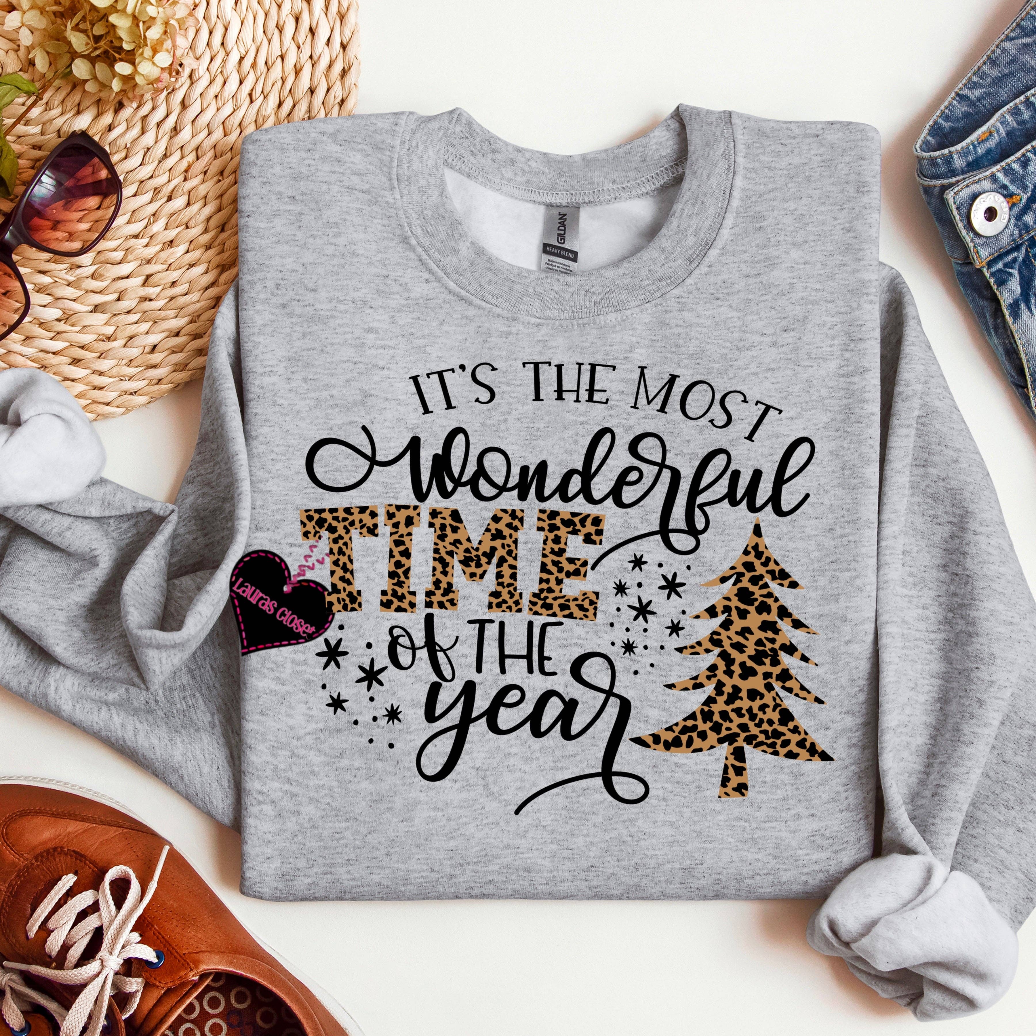 Lauras Closet - Vente Sweat-shirt à imprimés – femme - T-shirt graphique - La période la plus merveilleuse de l'année2