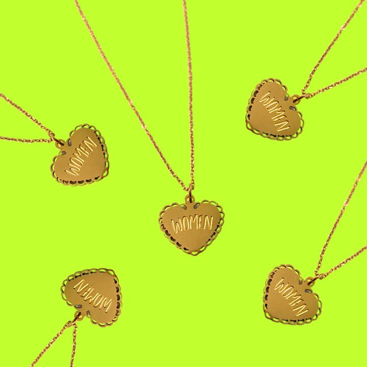 The Peach Fuzz – Großhandel Kette mit Anhänger/Charm – I Heart Damen-Halskette