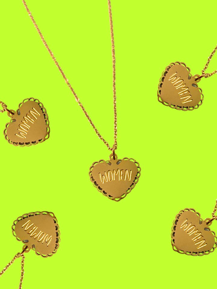 I Heart halsketting voor dames voor wholesale door The Peach Fuzz