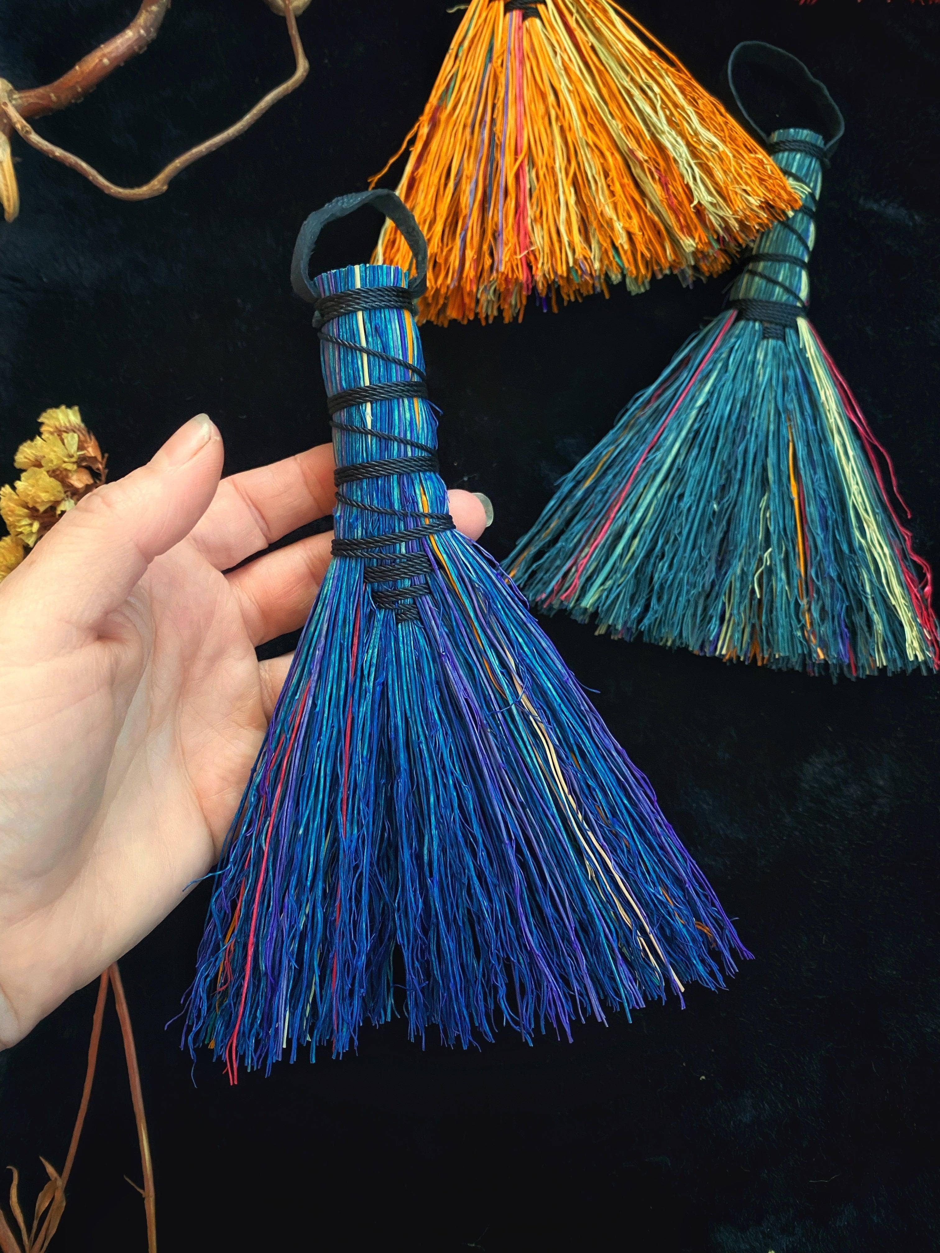 Keven Craft Rituals LLC - Wholesale Meditation Supplies - Hand Dyed Altar Brooms - 5 -6” Broomcorn9