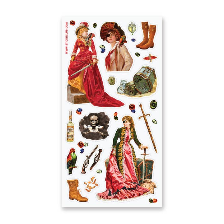 Victorian Pirates stickervel voor wholesale door STICKII