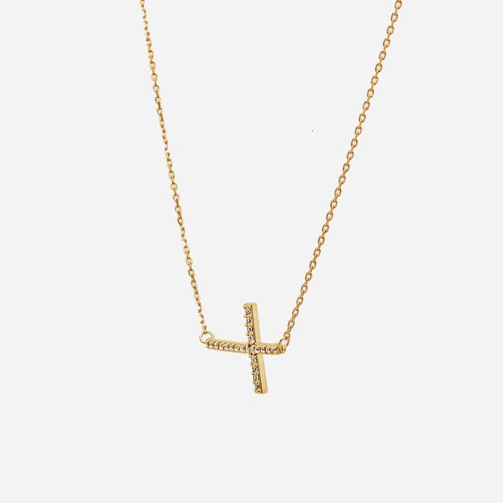 Bearfruit Jewelry - Wholesale Pendant/Charm Necklace - Horizontal Cross Necklace5