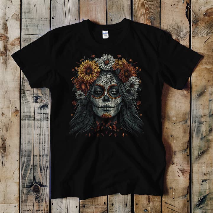 Swift Retail - Wholesale T-Shirt (Graphic) - Women's - Sugar Skull Senorita Unisex Tee