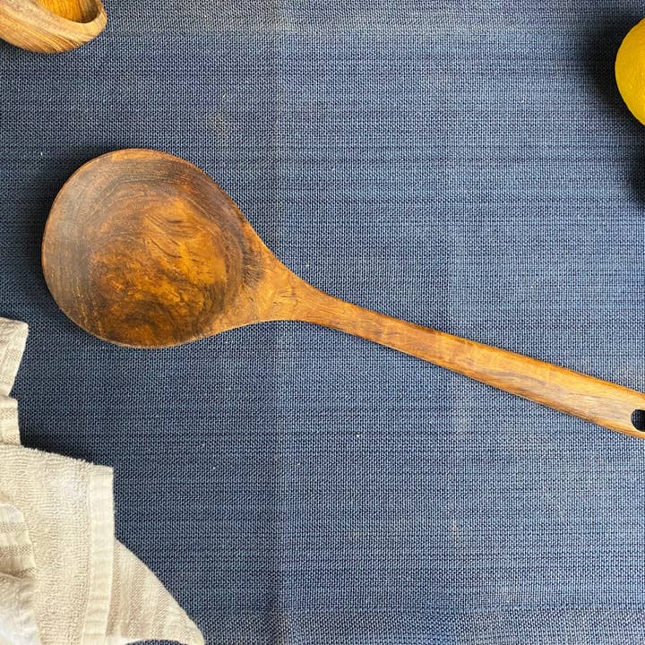 Tuckahoe Hardwoods - Wholesale Kitchen Spoon - Rustic Handle Wooden Large Spoon5