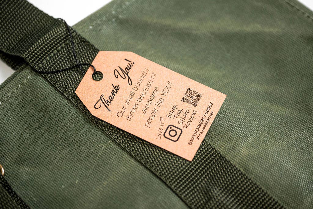 Mayhem & Mercy - Vente Tote bag – unisexe - Sac de transport pour bois de chauffage en toile cirée de qualité supérieure et fourre-tout11