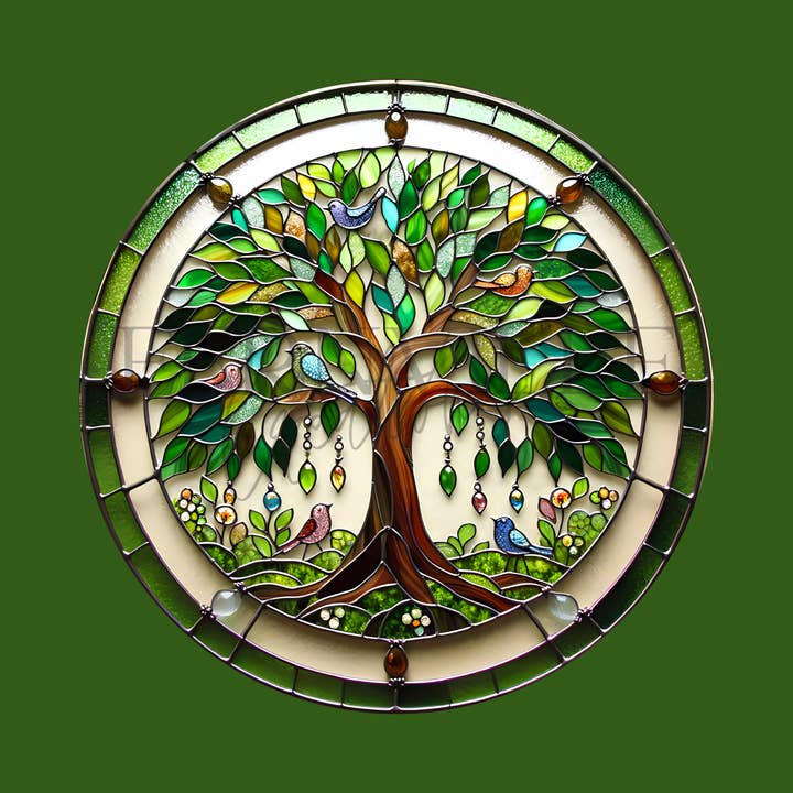 Fernville Creations - Wholesale Coasters - Tree of Life Coaster, Ceramic Coaster with Printed Image3