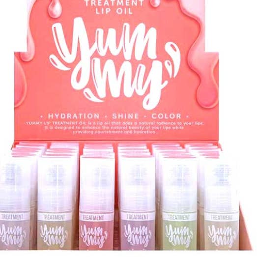 YUMMY LIP TREATMENT HYDRATION OIL 36PC BOX SET for wholesale by Majestic Wholesale