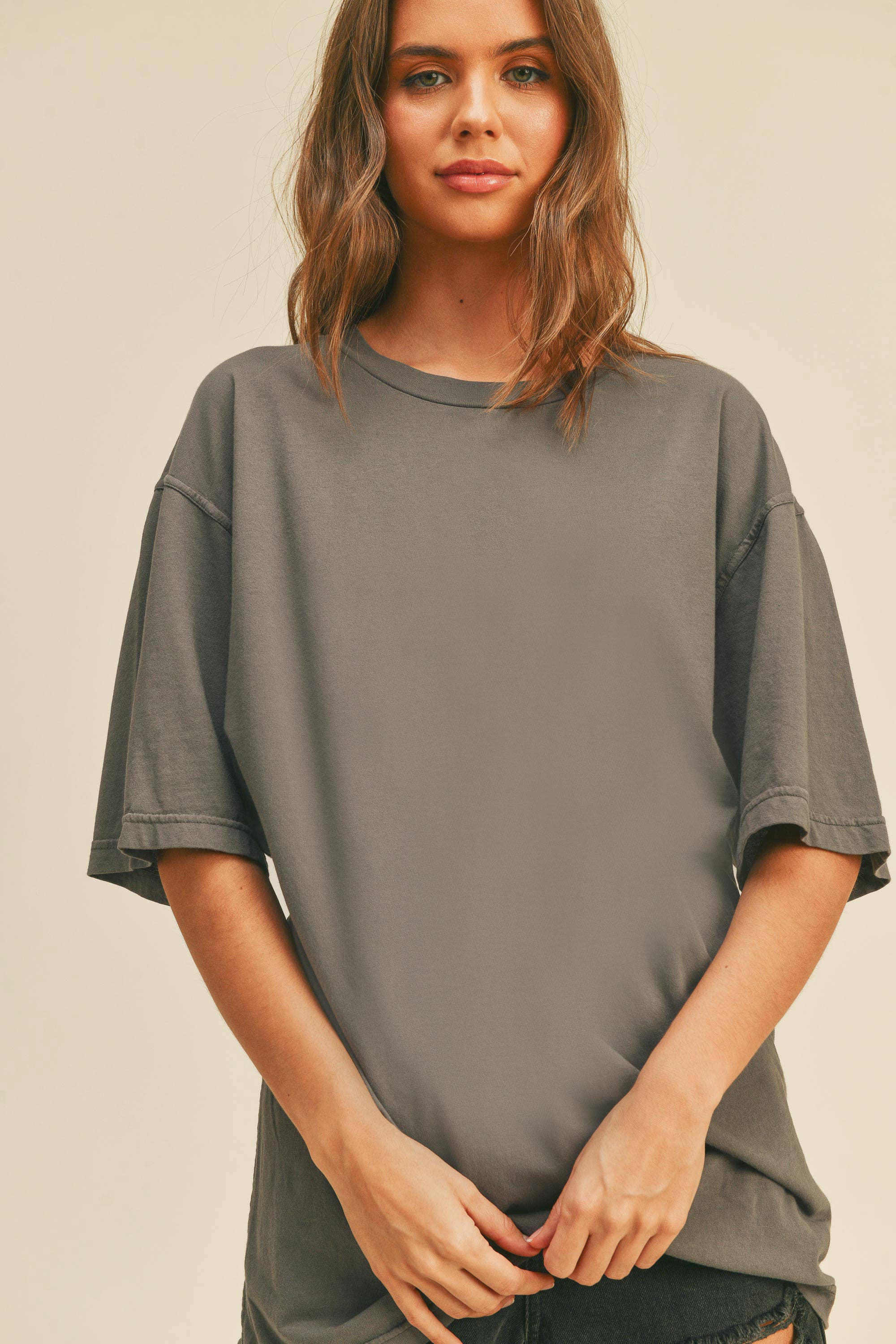 Honestee - Wholesale T-Shirt - Women's - Blank Oversized T-Shirt7